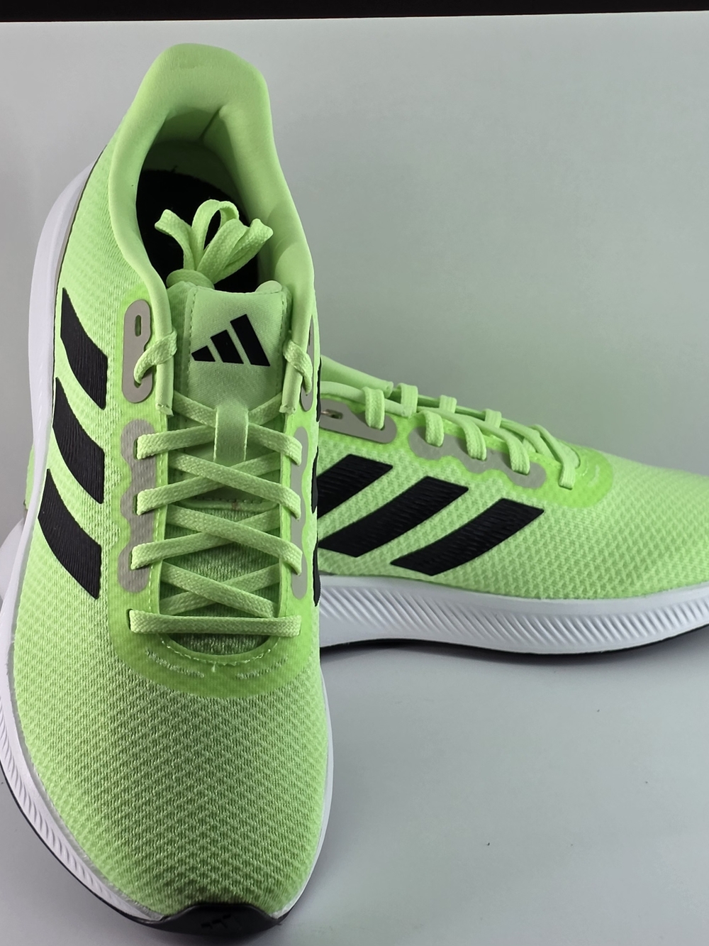 Authentic adidas Men's Runfalcon 3.0 Running Shoes - Neon Green (Size 9.5)